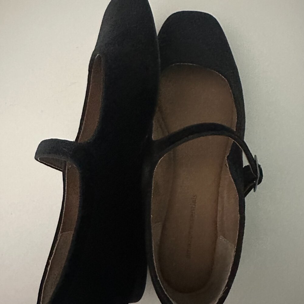 Velvet Mary Jane Ballet Flats - Size 7 - Picture 5 of 5